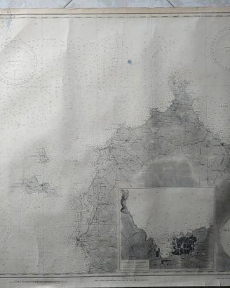 VECCHIA MAPPA NAUTICA MILITARE DEL 1929