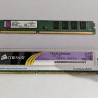Moduli RAM DDR3 2x2GB Corsair Kingston