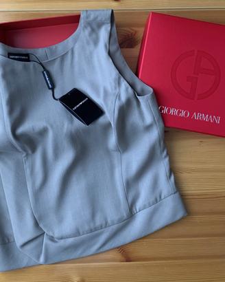 Armani Top Sottogiacca Blusa Smanicato Armani