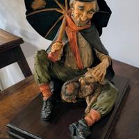 Statua di un barbone 