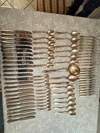 Servizio tavola antiche  argento 800