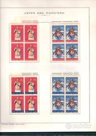 VATICANO 1959/1963 - Raccolta Quartine nuove