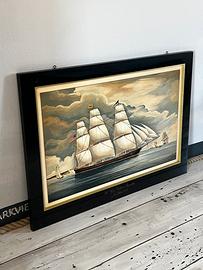 Serigrafia su legno Flying Dutchman
