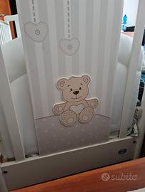 lettino, fasciatoio, passeggino e ovetto