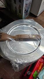 Set da Portata Vintage: Grande Vassoio in Acciaio