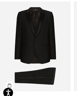 Tuxedo smoking dolce & gabbana, fascia e camicia