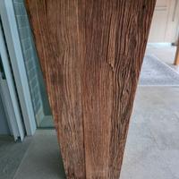 Vaso fioriera alta in legno massello – design 90cm