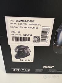Casco ls2 advant x carbon solid taglia s