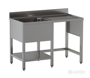 lavello lavandino INOX PROFESSIONALE 120x70CM