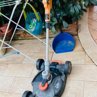 Tagliaerba a batteria Black+Decker con ruote