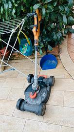 Tagliaerba a batteria Black+Decker con ruote