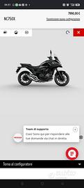 Honda nc 750 manuale 2025 km 3500 nera