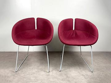 Coppia poltrone design Moroso Fjord