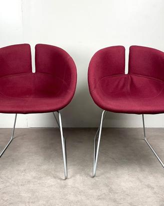 Coppia poltrone design Moroso Fjord
