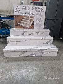 Piastrelle in gres rivestimento scala 