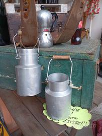 Bidoncino del latte in alluminio 1 litro cm 20x11