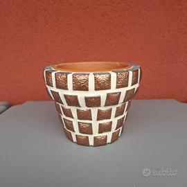 Vasetto decorato in mosaico