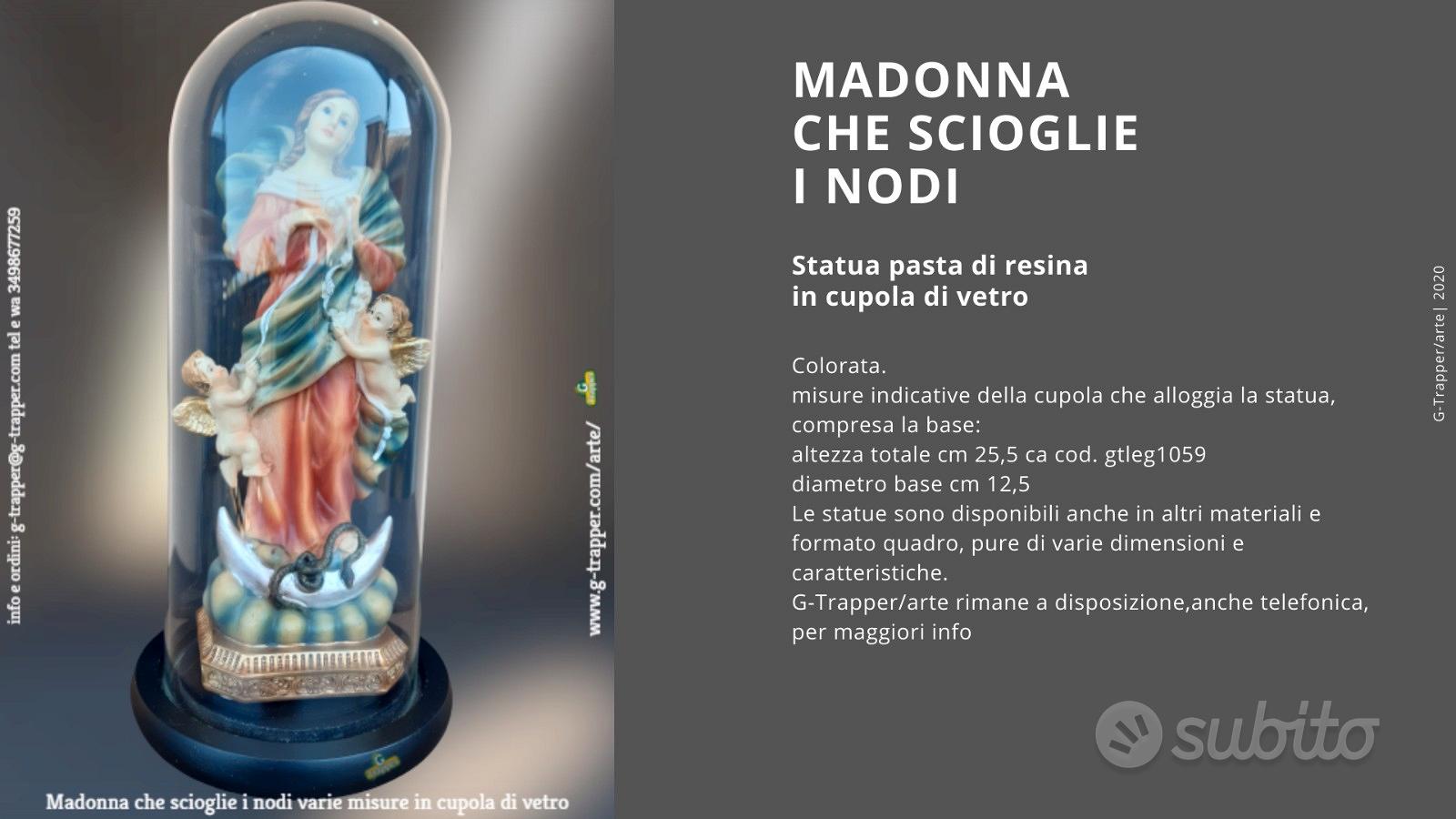 Statua Madonna Che Scioglie I Nodi Statua Madonna che scioglie i nodi campana vetro - Arredamento e