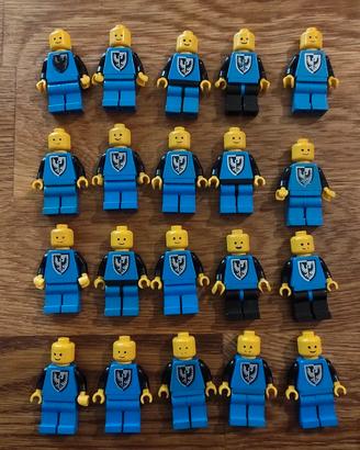 lego 20 omini minifig cavalieri black Falcon castl