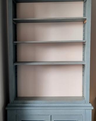 libreria dipinta shabby 