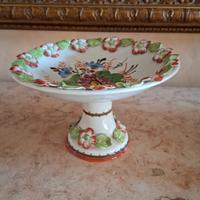 Alzatina antica in ceramica dipinta Monselice