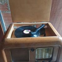 gira disci e radio d'epoca