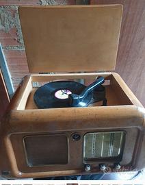 gira disci e radio d'epoca