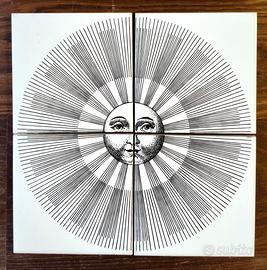 Decoro ceramica "Soli e lune" di Piero Fornasetti 