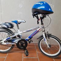 Bici bambino misura 16 e caschetto