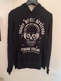 Felpa con cappuccio rock