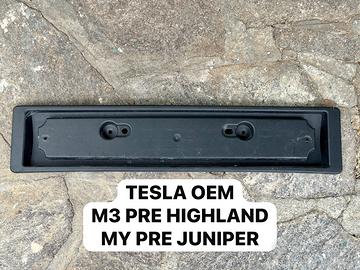 Base supporto per portatarga anteriore Tesla M3 MY