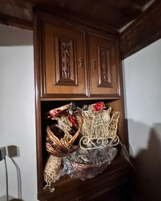 Mobile soggiorno/libreria/ credenza in legno