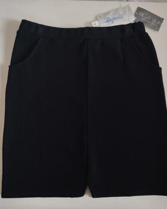 Gonna ragazza, costine nero, taglia 14 anni