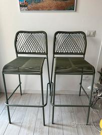 Sgabelli verde salvia