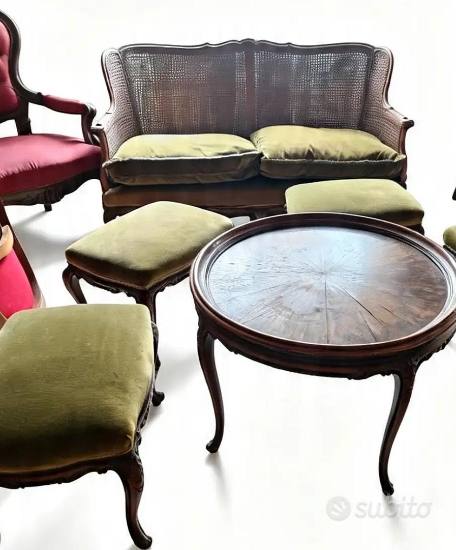 Divano  antiquariato 1900 paglia di Vinna