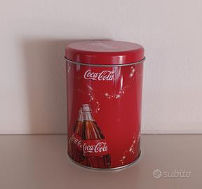 Scatola latta Coca-Cola vintage natalizia 12,5x8,5