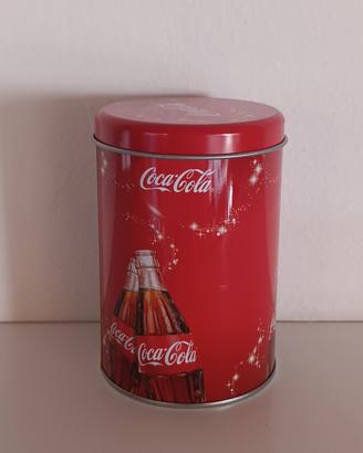 Scatola latta Coca-Cola vintage natalizia 12,5x8,5