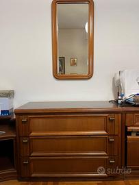 cassettiera con specchio