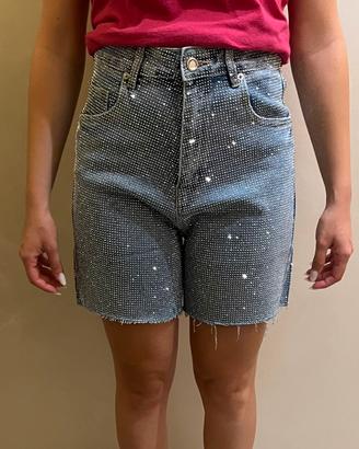 Pantaloncino donna brillantinato taglia 38