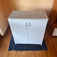 Mobile bagno basso bianco