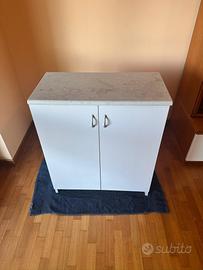 Mobile bagno basso bianco