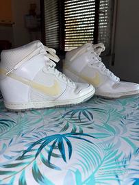 scarpe  nike dunk sky bianche da donna 