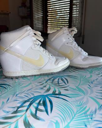 scarpe  nike dunk sky bianche da donna 