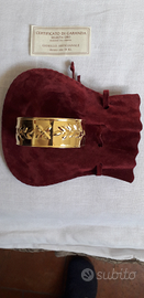 Bracciale Gioiello Artigianale placcato oro 24 Kt