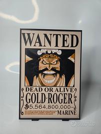 Quadro / Poster Wanted One Piece Gold D. Roger