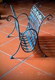 Portariviste vintage in ferro battuto