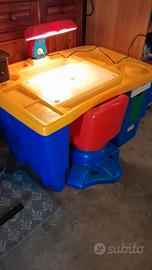 scrivania CHICCO con sedia girevole.