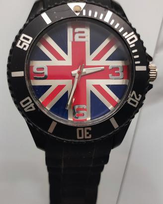 Orologio unisex con sfondo bandiera cassa da 48mm