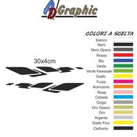 Coppia adesivi moto 30x4cm