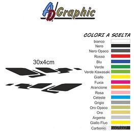 Coppia adesivi moto 30x4cm